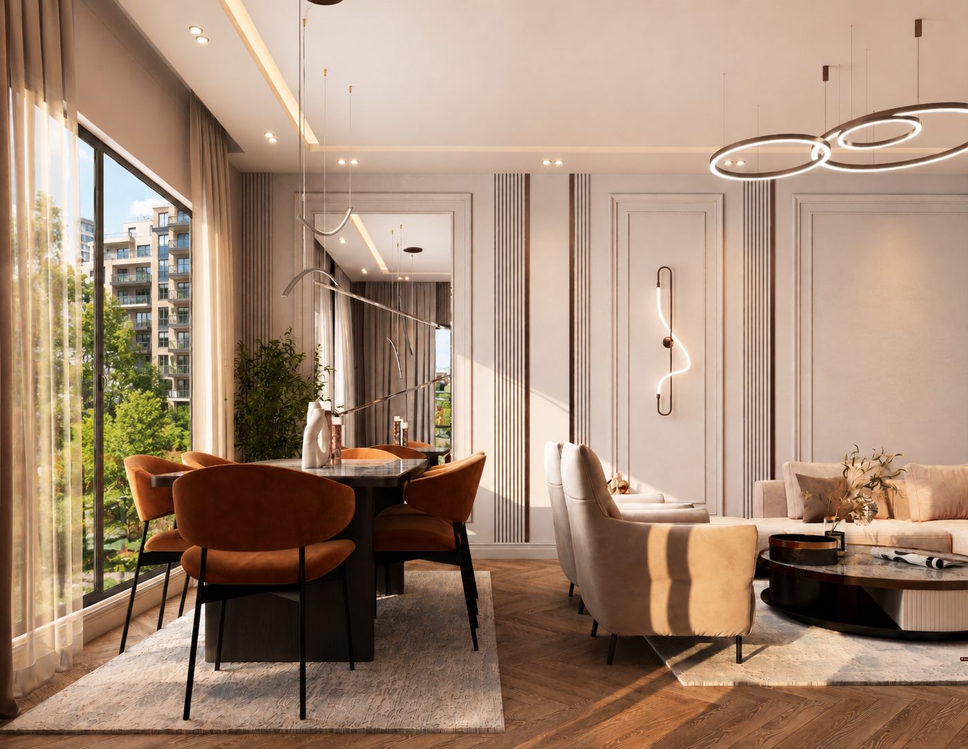 Salon iç render